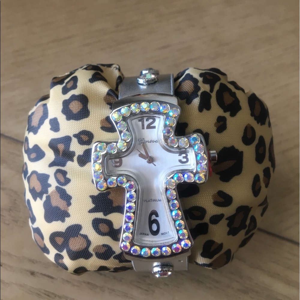 Silver Cross Belt Watch